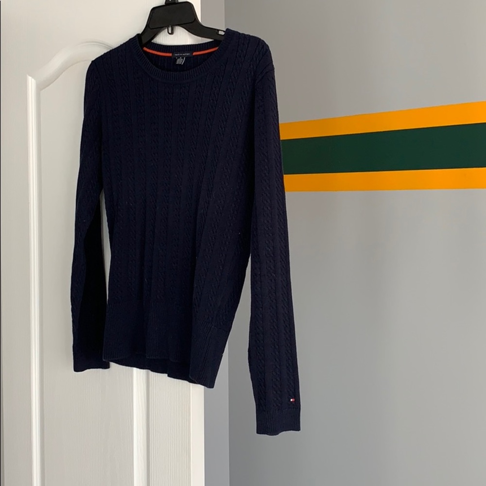 Tommy Hilfiger Navy Cable Sweater